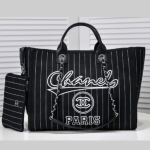 Large bolso chanel black/white CH-101