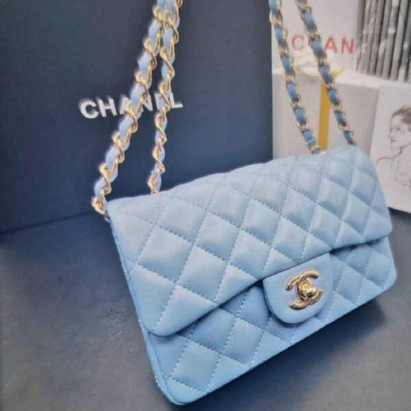 Small bolso chanel ligth blue CH-105
