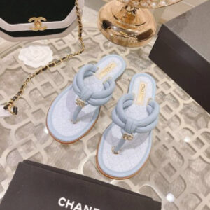 Sandalias chanel ligth blue CH-133
