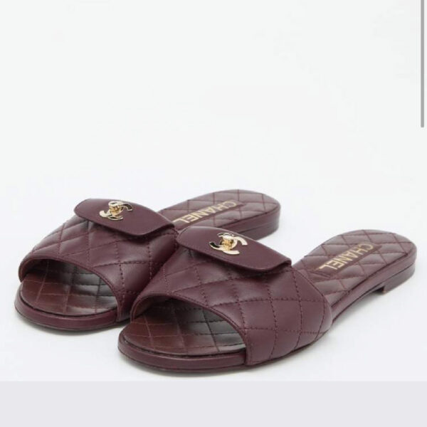 Sandalias chanel red wine CH-148