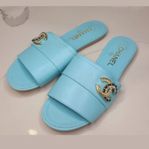 Sandalias chanel ligth blue CH-154