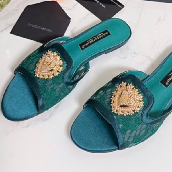 Sandalias dolce gabbana green dg60