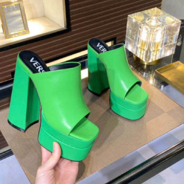 Zapatos versace green v-09