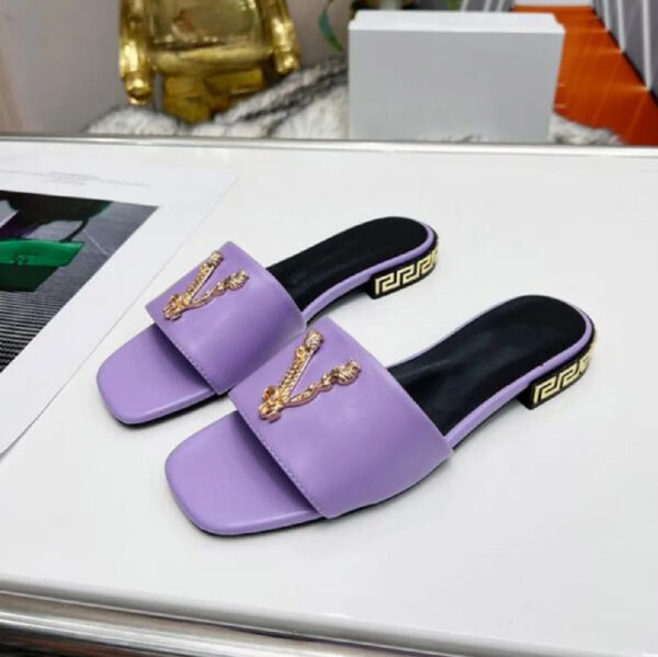 Sandalias versace purple v-20
