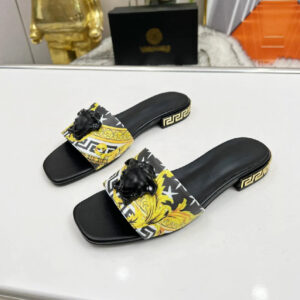 Sandalias versace black/yellow v-23