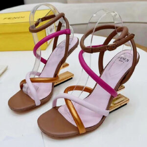 Zapatos fendo brown/pink f-124
