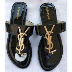 Sandalias ysl black/gold ysl-166