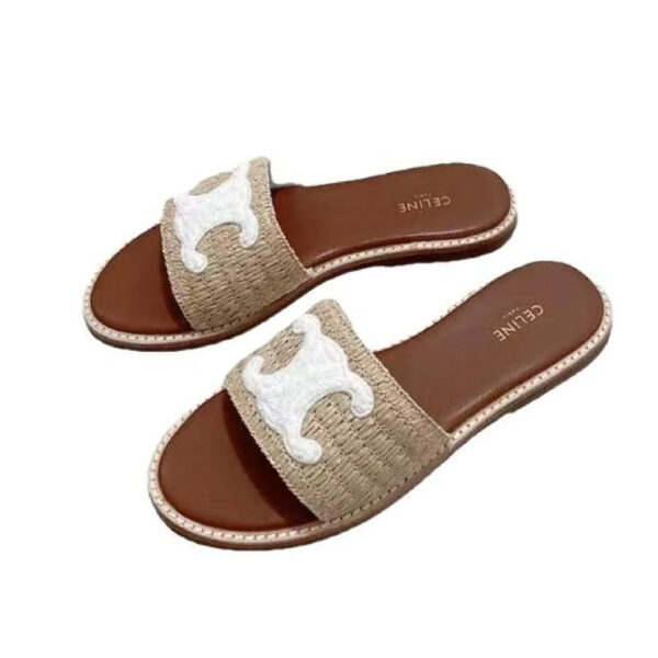 Sandalias celine brown/white c-119