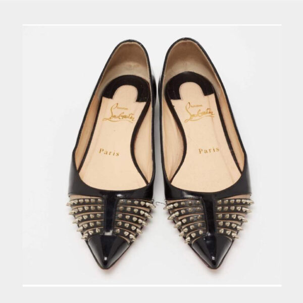 Sandalia>ballet flat CHRISTIAN LOUBOUTIN black cl-122