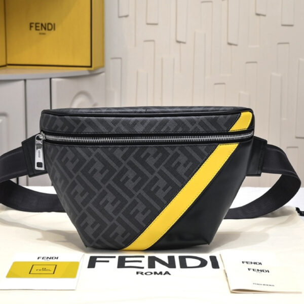 Bolsos fendi black/yellow f-103