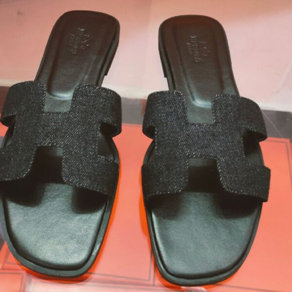 Sandalias Hermes DenimBlack H-128
