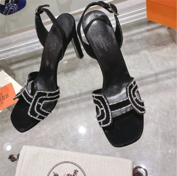 Tacones Hermes Black H-132