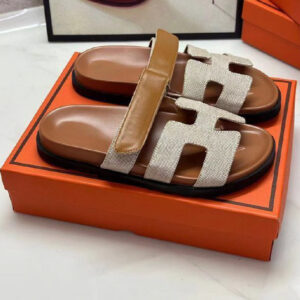 Sandalias Hermes Brow/White H-138