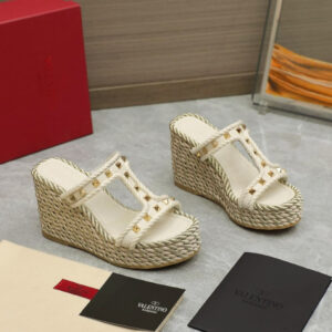 Sandalias Valentino White/Gold