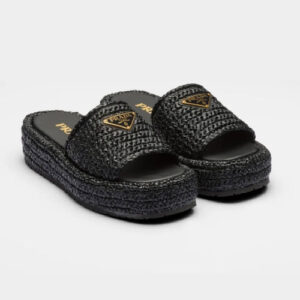 Sandalias Prada black style crochet P