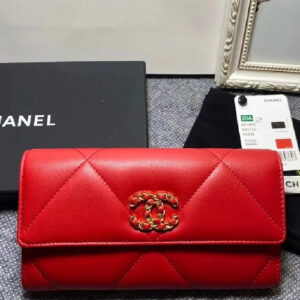 Billetera chanel rojo ch-215