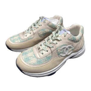 Tenis Chanel green and white ch-210
