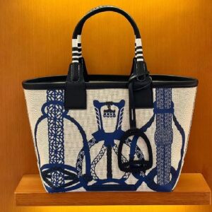 Bolso Hermes beige / blue H-209