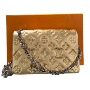 Bolso louis vuitton gold small LV36