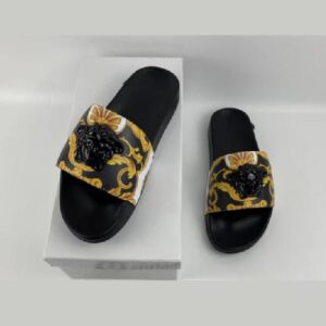 Chancletas black and Yellow Versace v-42