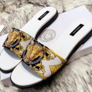 Chancletas white Versace v-44